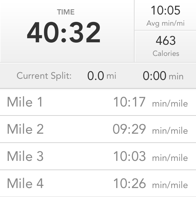 4 mile tempo